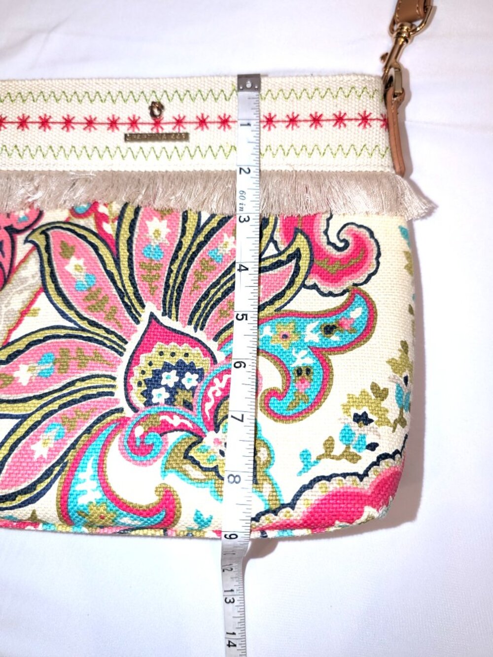 Spartina 449 | Linen & Leather Salt Meadow Hipster Crossbody Bag | One Size - Picture 12 of 14